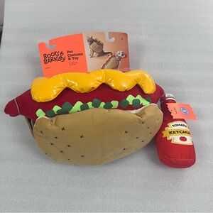 Halloween Hotdog Pet Costume & Toy Plush Hotdog Size Small For Dogs & Cats